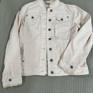 Chico’s Platinum - Light Pink Button-Up Jacket
